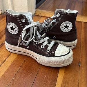 Brown Platform Converse